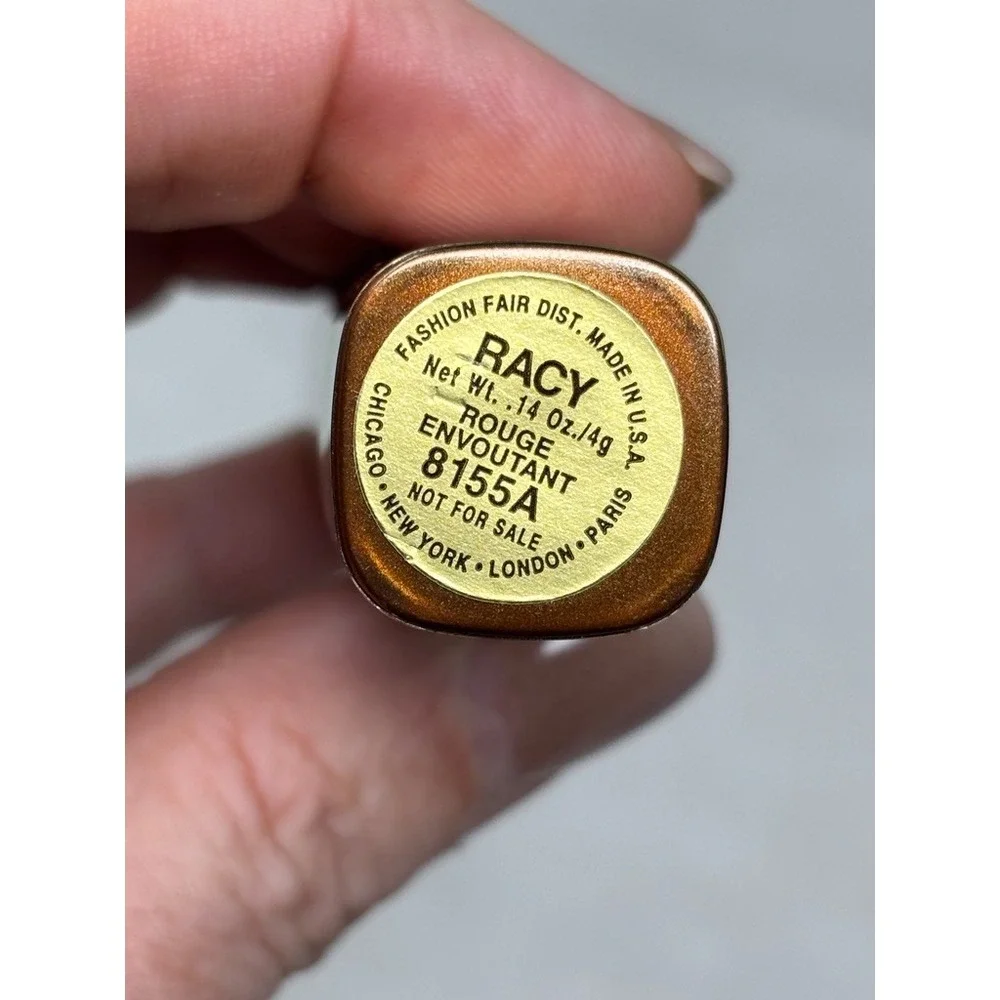 Fashion Fair LIPSTICK *Racy‎ 8155A* .14oz 4g, FULL SIZE NEW - Picture 4 of 4